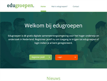 Tablet Screenshot of edugroepen.nl